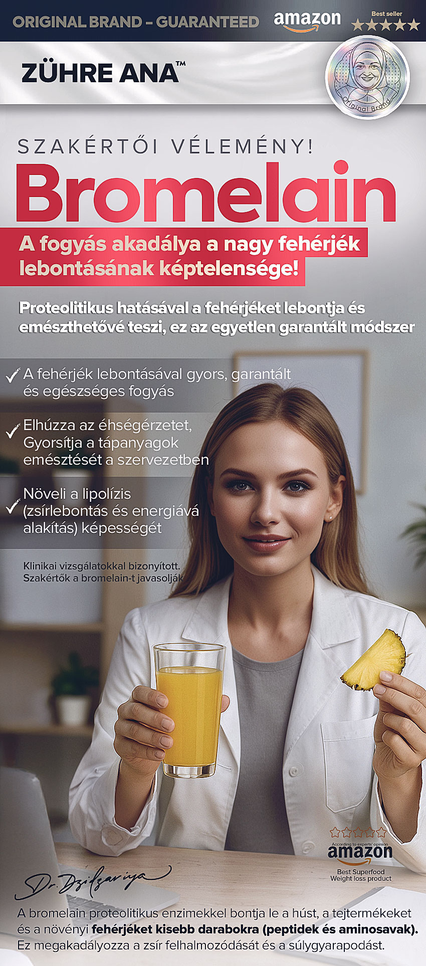 Bromelain – naturalny syrop wspomagający odchudzanie i trawienie