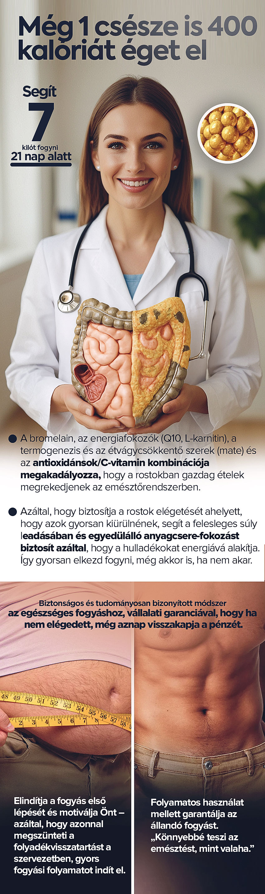 Fogyás mellékhatások nélkül – Bromelain szirup a természet erejével.